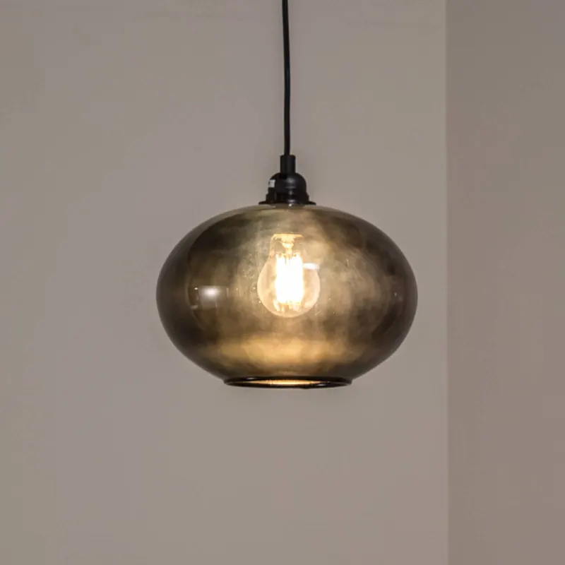 Lampa żyrandol szkło dymione 050 1-punktowa Ø27cm