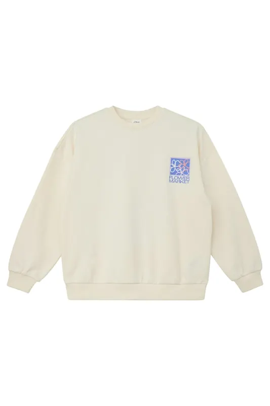 s.Oliver Sweatshirts Offwhite Maat: 158/164 | Truien Outlet | kids | Wit