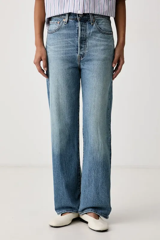 Levi's jeansy straight damskie RIBCAGE STRAIGHT ANKLE