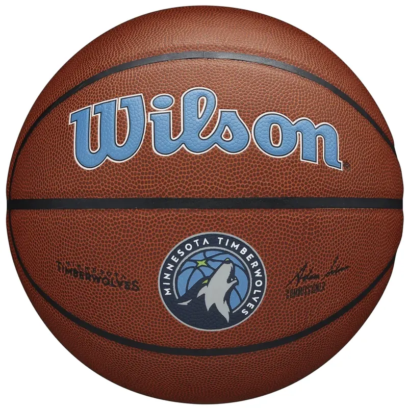 Wilson Team Alliance Minnesota Timberwolves Ball WTB3100XBMIN, Unisex, Brązowe, piłki do koszykówki, Skóra kompozytowa, rozmiar: 7