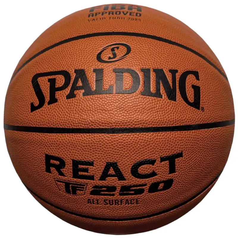 Spalding React FIBA TF 250 76967Z, Unisex, Pomarańczowe, piłki do koszykówki, Skóra kompozytowa, rozmiar: 7