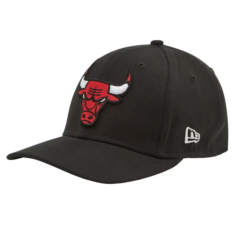 New Era 9FIFTY Chicago Bulls Stretch Snap Cap 11871284, Unisex, Czarne, czapki z daszkiem, bawełna, rozmiar: M/L