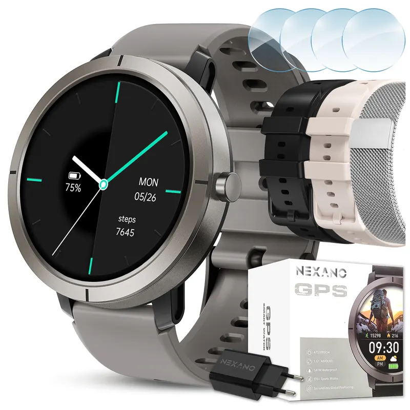 Dámske Inteligentné Hodinky Vodotesné Gps Menu Cz Amoled Rozhovory Sport