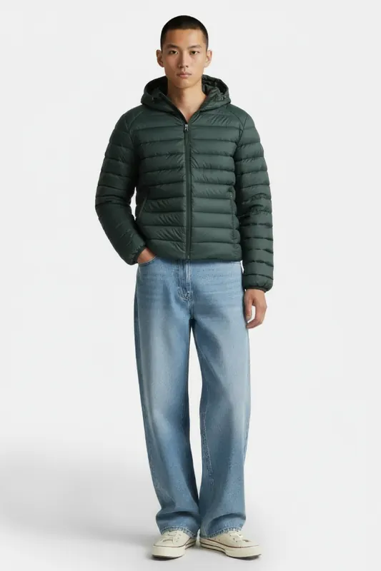 JOTT Nico Down Jacket Green Dark Maat: 3XL | Lichte Jassen Outlet | Heren | Groen