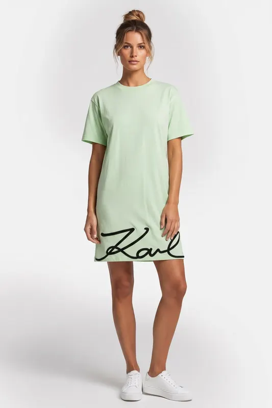 Karl Lagerfeld Karl Signature Hem Dress Spray Maat: S | Blousejurken Outlet | Dames