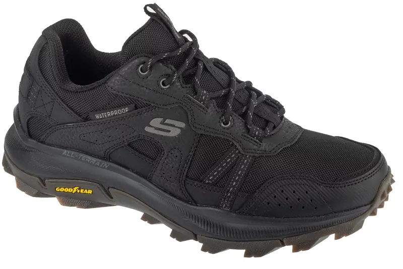 Skechers Equalizer 5.0 Trail - Tumbler Ridge 237789-BBK, Męskie, Czarne, buty trekkingowe, skóra licowa, rozmiar: 47,5