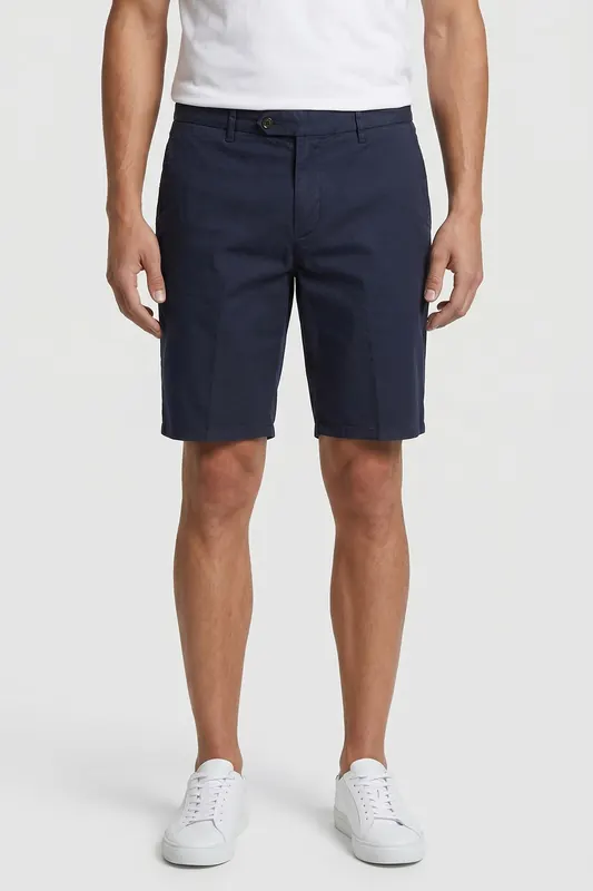 Brooks Brothers Bermuda Classic Linen Navy Maat: W36 | Korte Broeken Outlet | Heren | Blauw