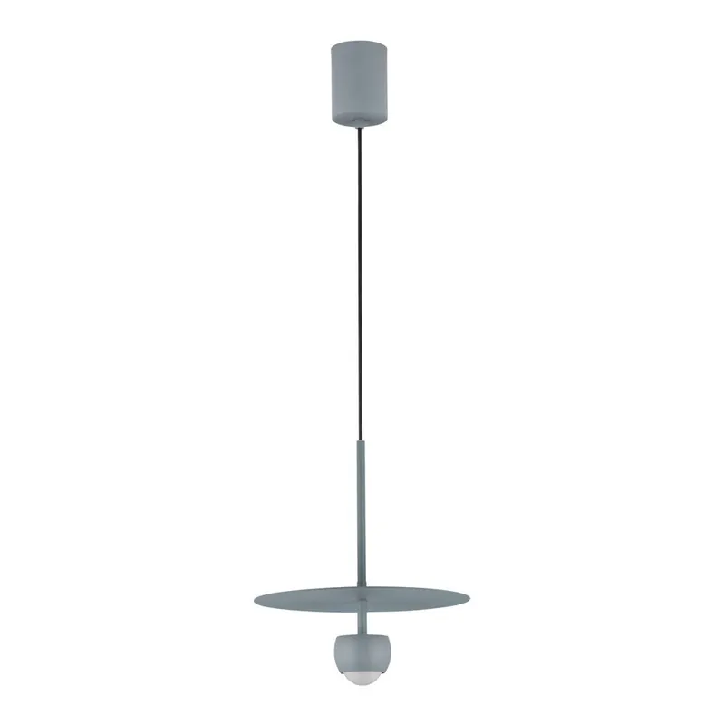 Szaroniebieska aluminiowa lampa wisząca LED ø 30 cm Edem – Nova Luce