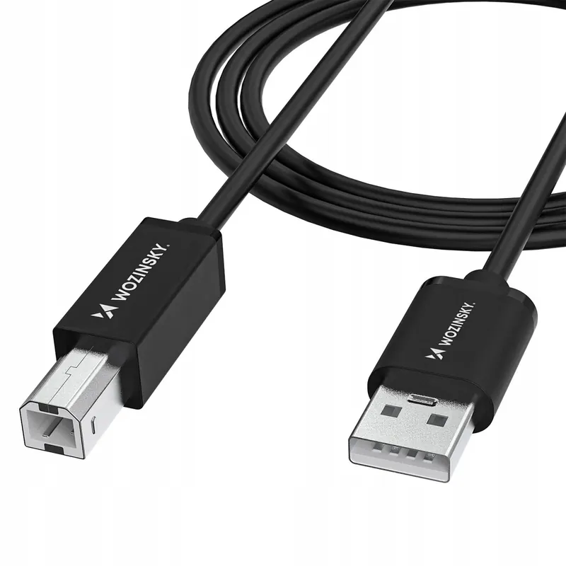 Kabel przewód do drukarki skanera Usb-b Usb-a 480Mb/s 1m czarny