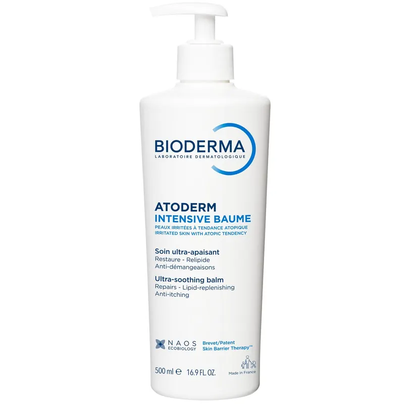 Bioderma Atoderm Intensive Face & Body Balm for Very Dry Eczema Prone Itchy Skin 500ml