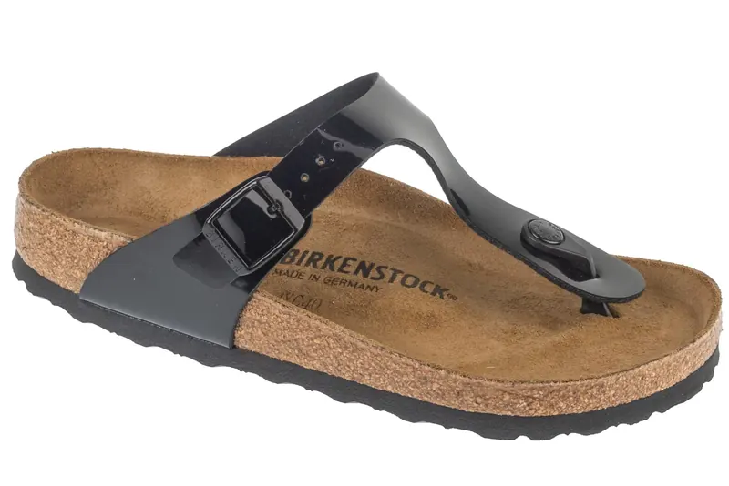 Birkenstock Gizeh 43661, Damskie, Czarne, japonki, syntetyk, rozmiar: 42