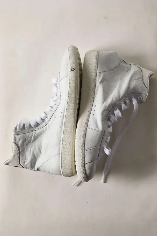 Sneakersy HI-SKIN '93 z marszczonej skóry