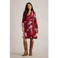 White Stuff Frankie Dress Red Print Maat: 6 REGULAR | Blousejurken Outlet | Dames | Rood