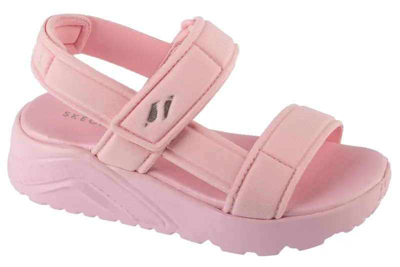 Skechers Uno Lite Sandal - Sunny Stand 310372L-LPK, Dla dziewczynki, Różowe, sandały, tkanina, rozmiar: 33