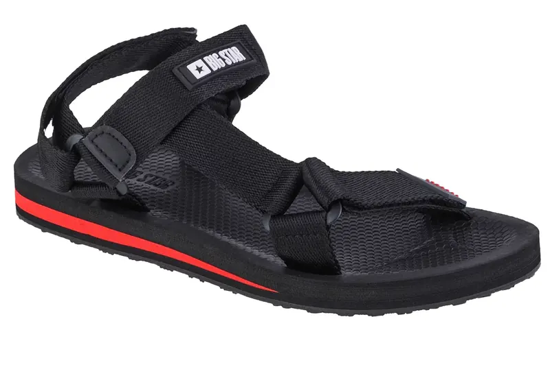Big Star Sandals DD274A282, Damskie, Czarne, sandały, tkanina, rozmiar: 36