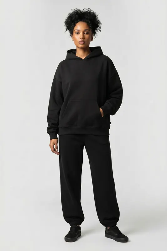 Vans Elevated Double Knit Blousant Hoodie Black Maat: XS | Hoodies Outlet | Dames | Zwart
