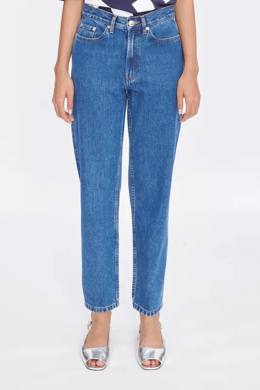 A.P.C. Jeans Martin Washed Indigo Maat: W26 | Straight Broeken Outlet | Dames | Blauw