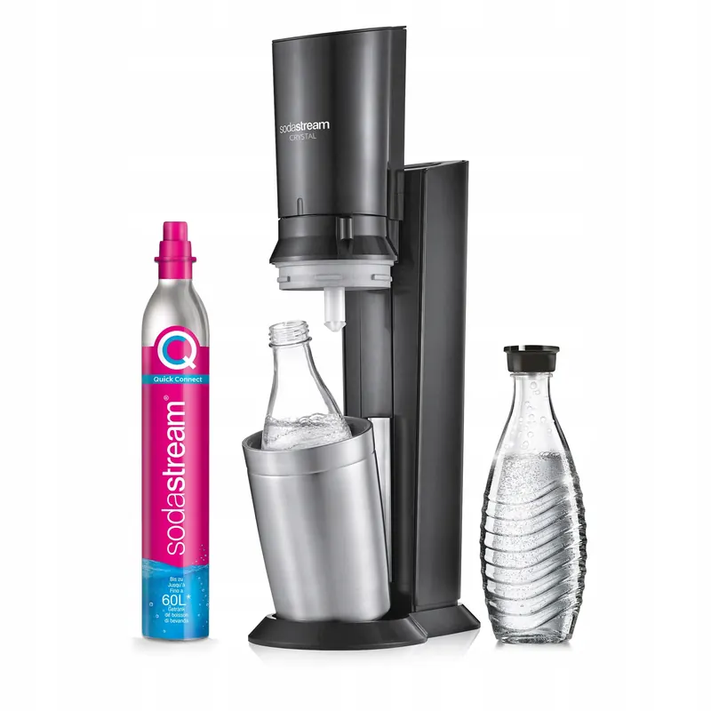 Saturator Do Wody Sodastream Crystal 3.0 +nabój CO2+SZKLANA Karafka Butelka