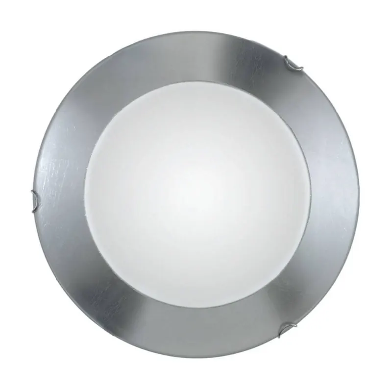 Lampa ścienna Kolarz Moon Leaf, srebrna, Ø 40 cm