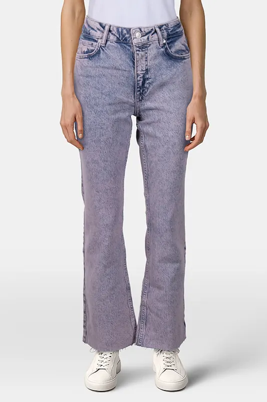 AllSaints Barely Cropped Jean Tinted Indigo Maat: W26 | Flared Jeans Outlet | Dames