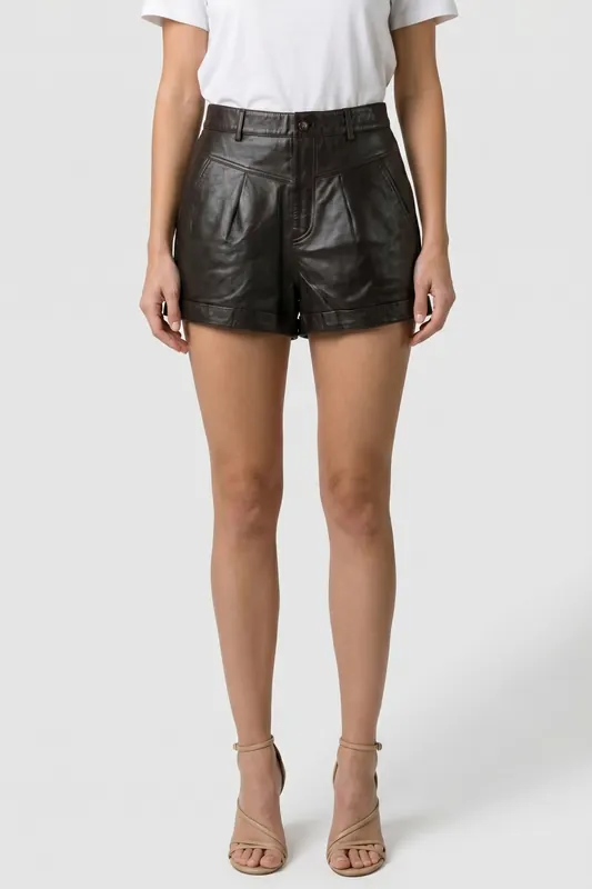 BA&SH Short Leandro Marron Maat: L | Korte Broeken Outlet | Dames | Bruin