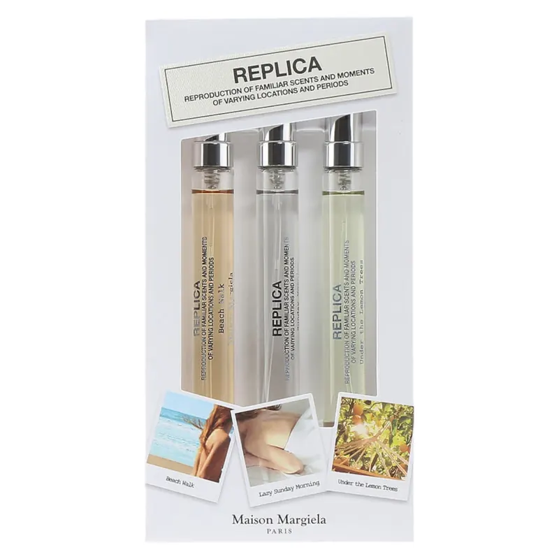 Maison margiela Zestaw Maison Margiela: Beach Walk Eau De Toilette dla kobiet 10 ml + Bubble Bath Eau De Toilette dla kobiet 10 ml + When the Rain Sto