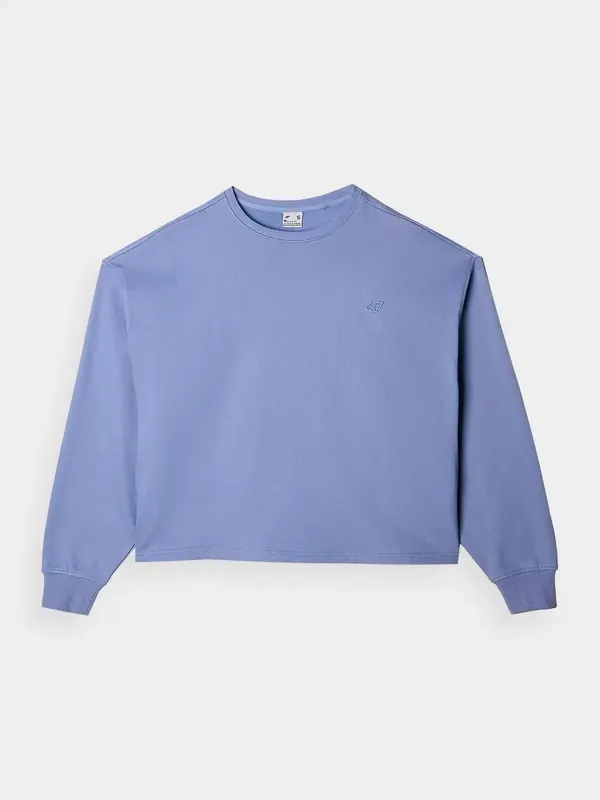 4F bluza dresowa damska luźny krój F1305 niebieska (L)