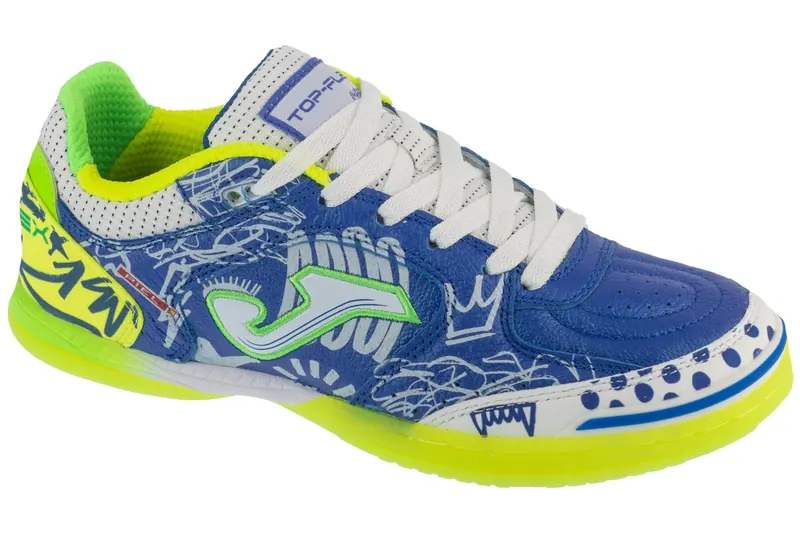 Joma Top Flex 2564 IN TOPW2564IN, Męskie, Niebieskie, buty halowe - halówki, skóra licowa, rozmiar: 42