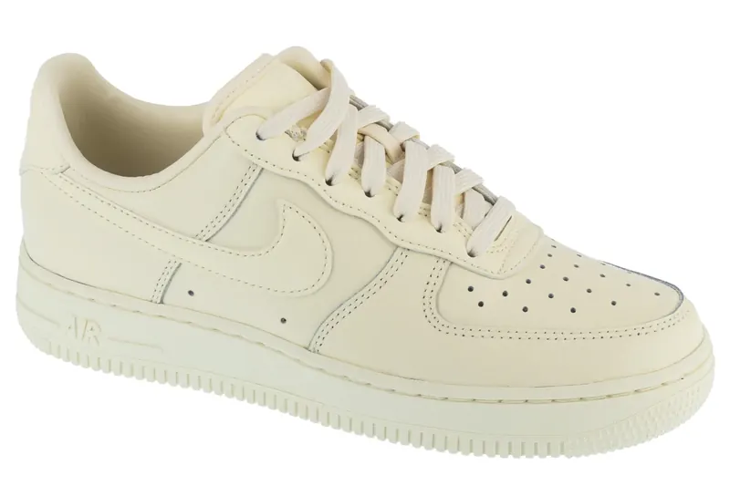 Nike Air Force 1 07 Fresh DM0211-101, Unisex, Beżowe, buty sneakers, skóra licowa, rozmiar: 38