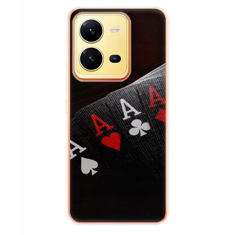 Silikonowe etui iSaprio Poker dla Vivo X80 Lite 5G