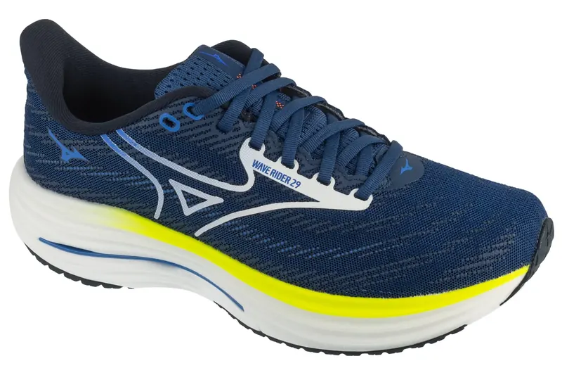 Mizuno Wave Rider 29 J1GC250352, Męskie, Granatowe, buty do biegania, tkanina, rozmiar: 46