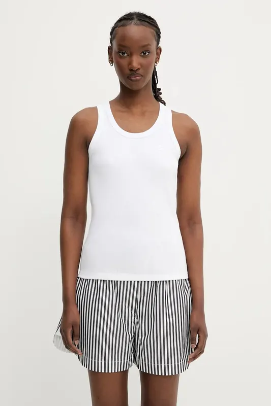 Coperni top bawełniany Rib Logo Tank