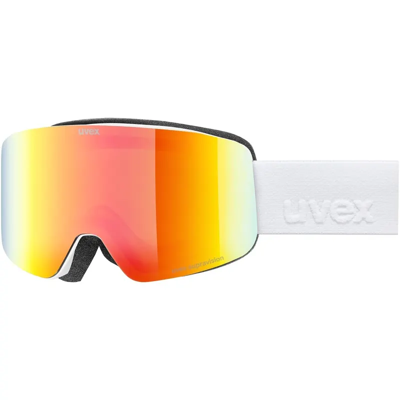 Gogle narciarskie UVEX Pwdr FM biało-żółte (one size)