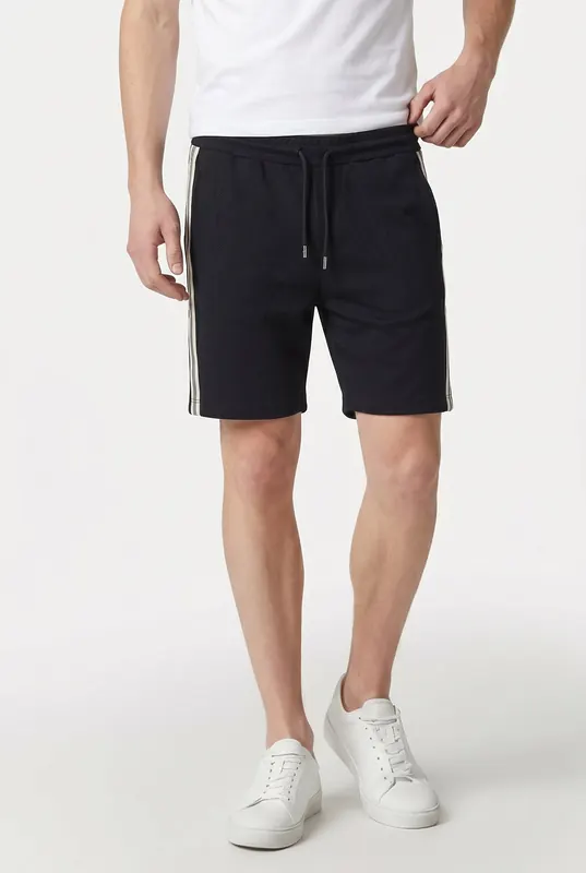 Reiss Textured Tape Drawstring Short Navy Maat: XL | Korte Broeken Outlet | Heren | Blauw