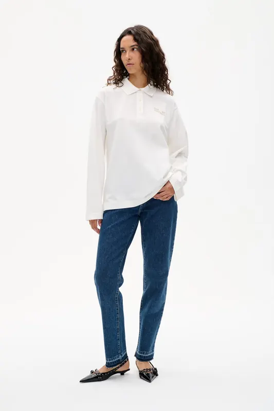Baum und Pferdgarten Jeanne Top Egret Maat: XS | Longsleeves Outlet | Dames | Wit
