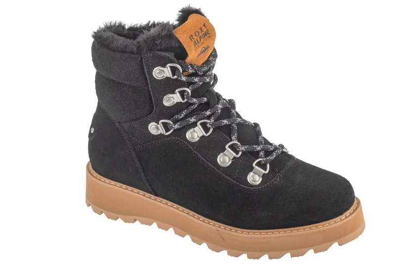 Roxy Bradie Lace Up Boots ARJB700758-BC1, Damskie, Czarne, trapery, nubuk, rozmiar: 37