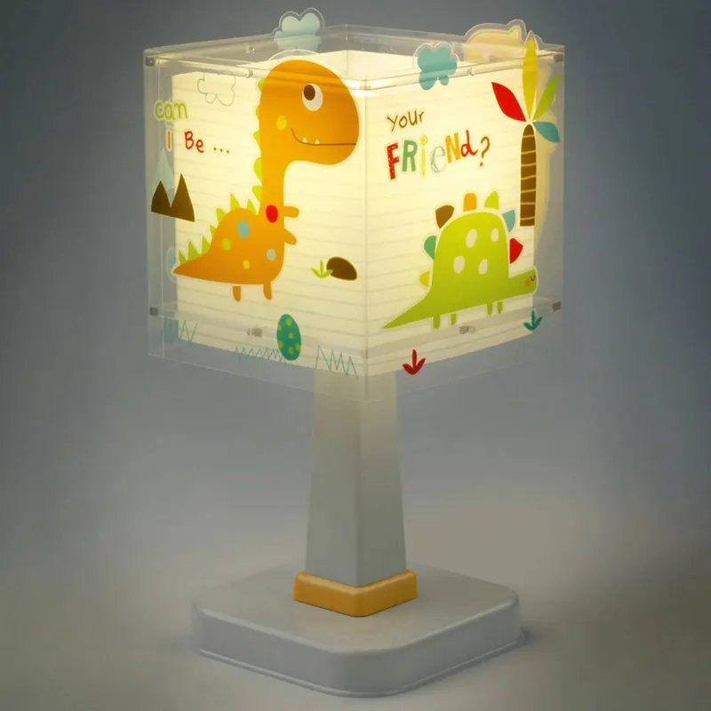 Lampa stołowa dla dzieci Dinos, G4, szerokość 14 cm