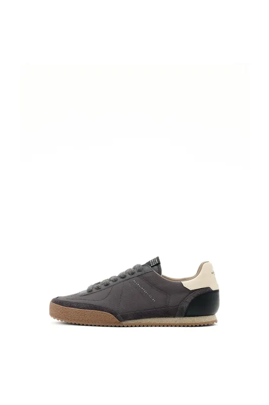 AllSaints Harri Low Top Charcoal Grey/gum Maat: 44 | Sneakers Outlet | Heren | Zwart