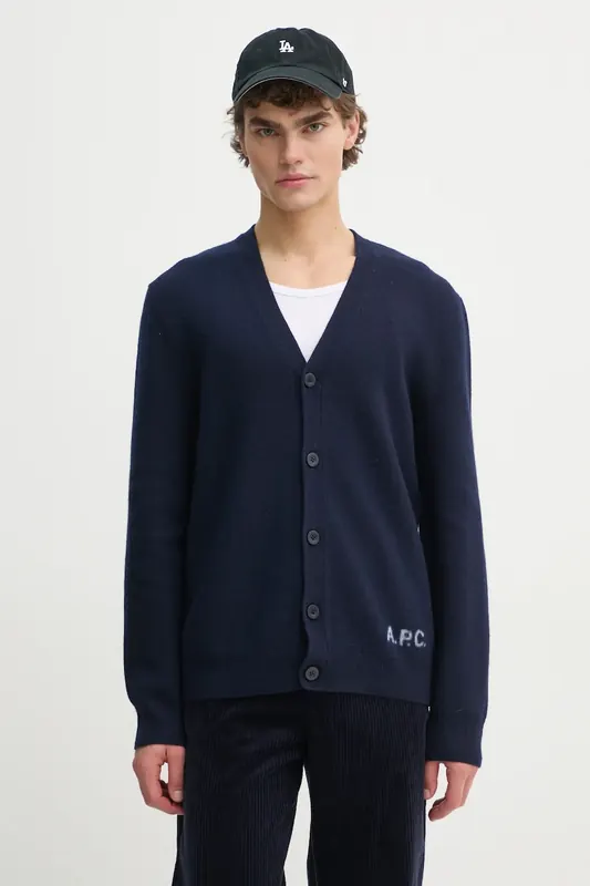 A.P.C. kardigan wełniany kenny