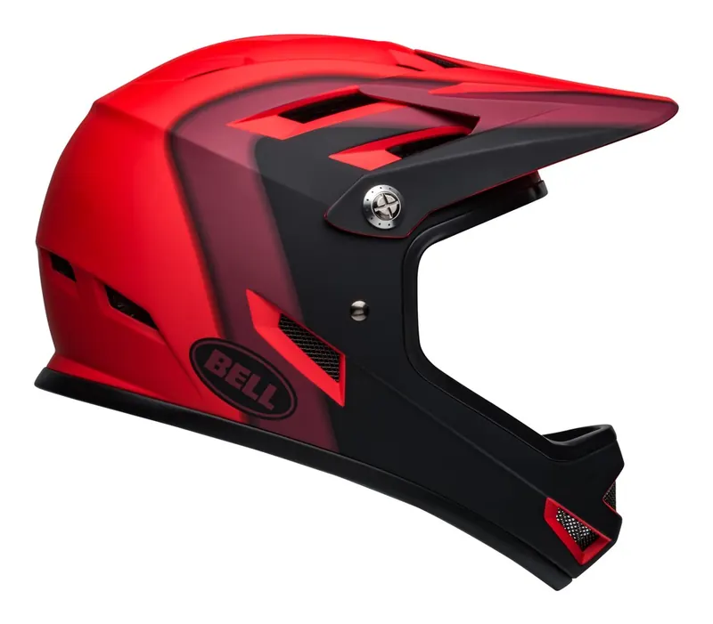 BELL Kask rowerowy full face SANCTION presences matte red black (48-51)