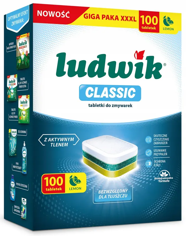 Tabletki do zmywarek Ludwik Classic 100 szt.