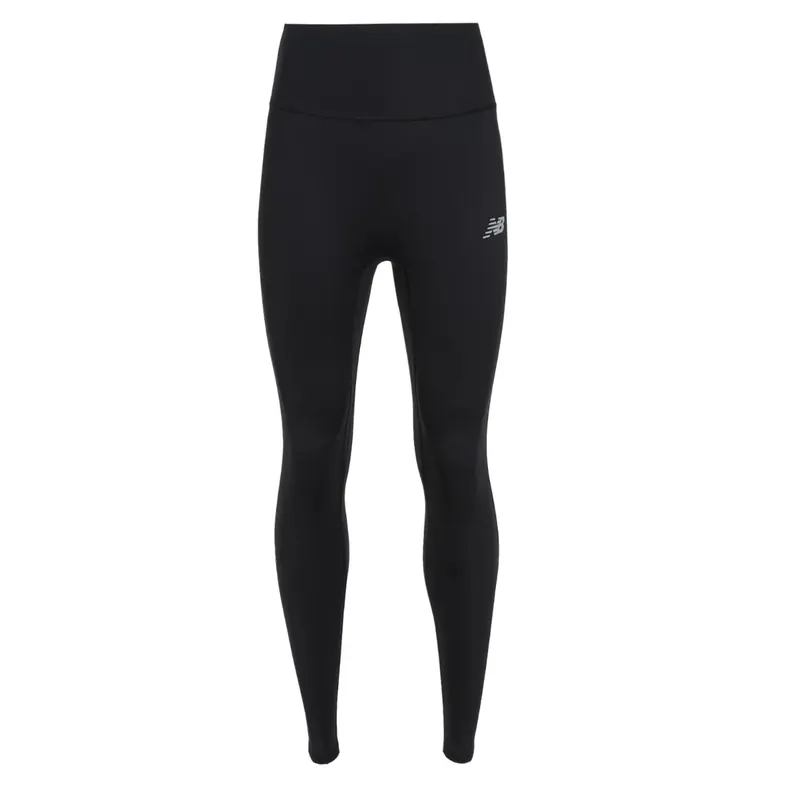 New Balance Legginsy Nb Essential High Rise Leg Bk WB6181AYBK, Damskie, Czarne, leginsy, poliester, rozmiar: XS