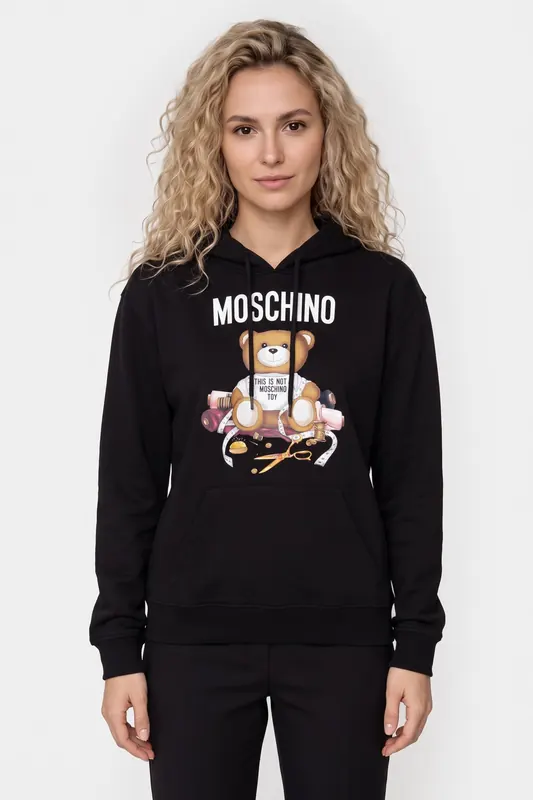 Moschino Tailor Teddy Bear Hoodie Black Maat: 40 | Sweaters Outlet | Dames | Zwart