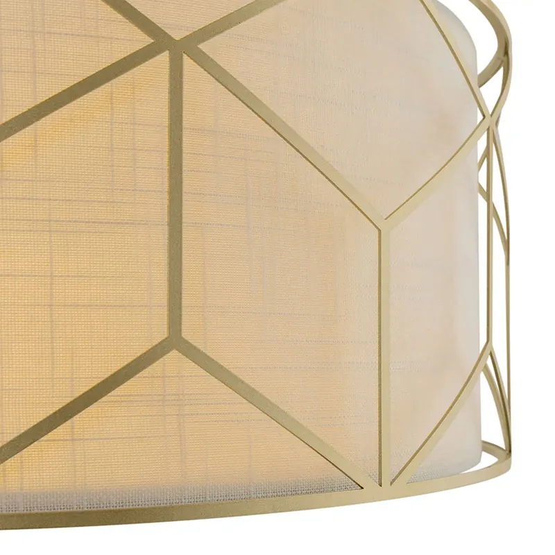 Maytoni żyrandol Messina, Ø 45 cm, beżowy, len