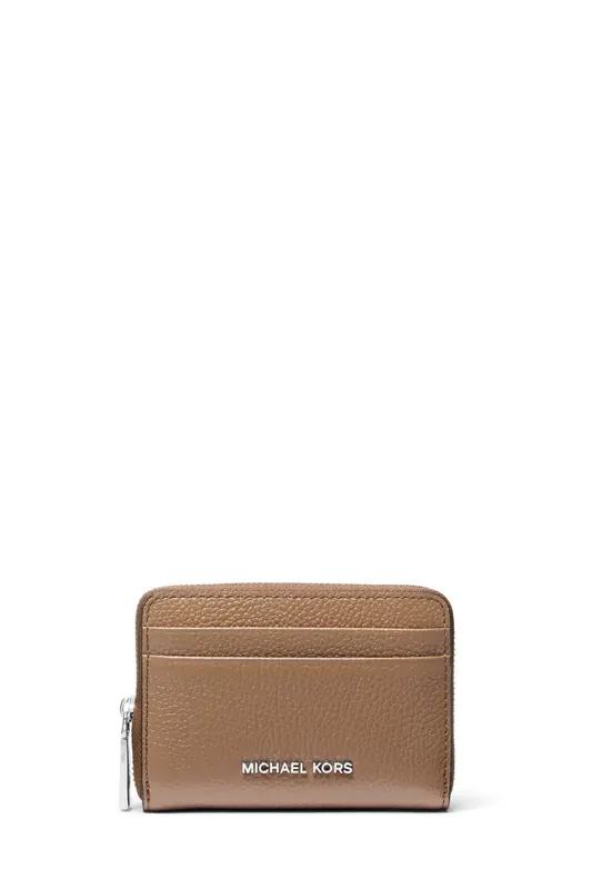 Michael Kors Small Zip Around Coin Card Case Driftwood Maat: OS | Portemonnees Outlet | Dames | Bruin