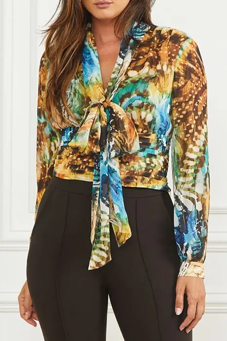 GUESS Marciano By  Tamara Blouse Eutopia Print Maat: 42 | Blouses Outlet | Dames