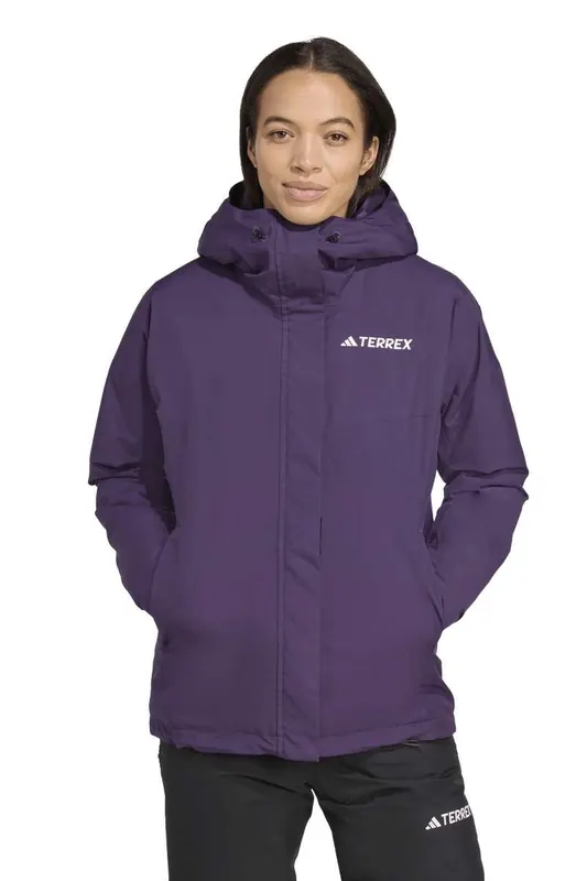 Adidas W Mt 2l Ins Jacket Aurora Plum Maat: M | Winterjassen Outlet | Dames | Paars