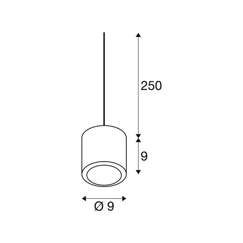Żyrandol LED SLV Oculus, kolor brązowy, Ø 9 cm, funkcja „dim to warm”