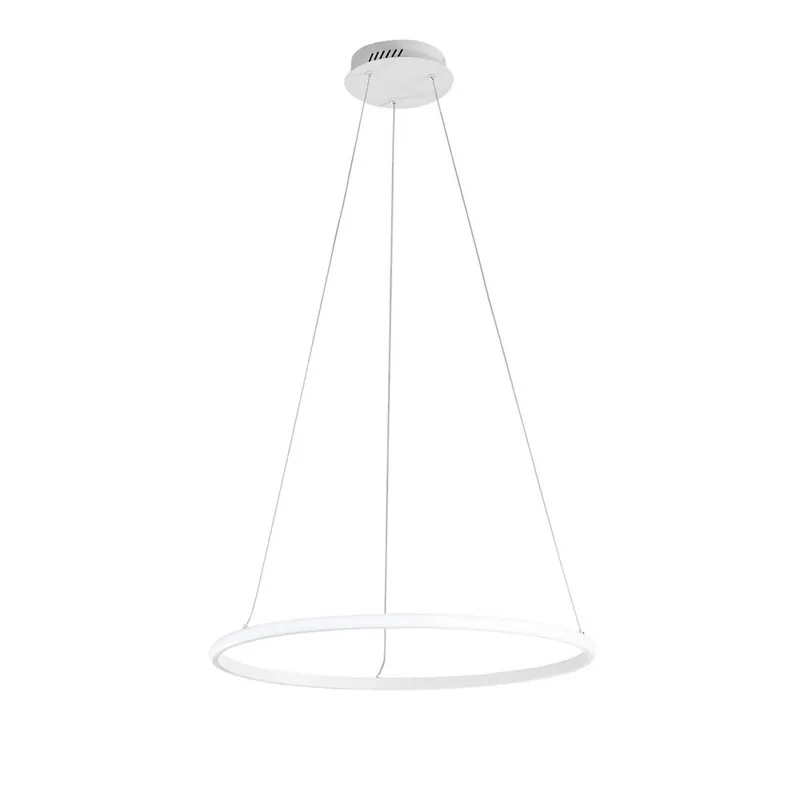 Lampa wisząca LED Axis, Ø 60 cm, biała, metal, CCT