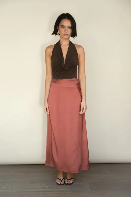 VIVEH Zinnia Skirt Almond Maat: 34/36 | Maxi Rokken Outlet | Dames